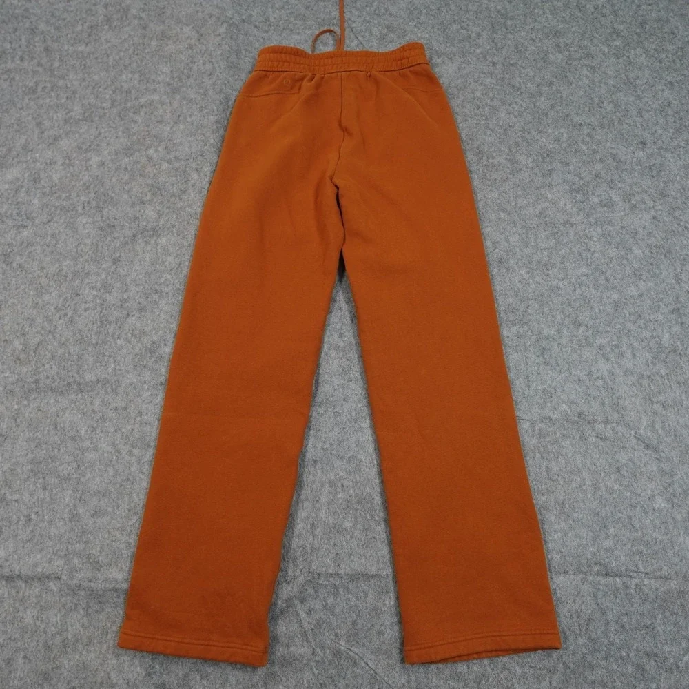 Lululemon Pants Womens 4 Butternut Brown Orange Loungeful Straight Leg Sweat